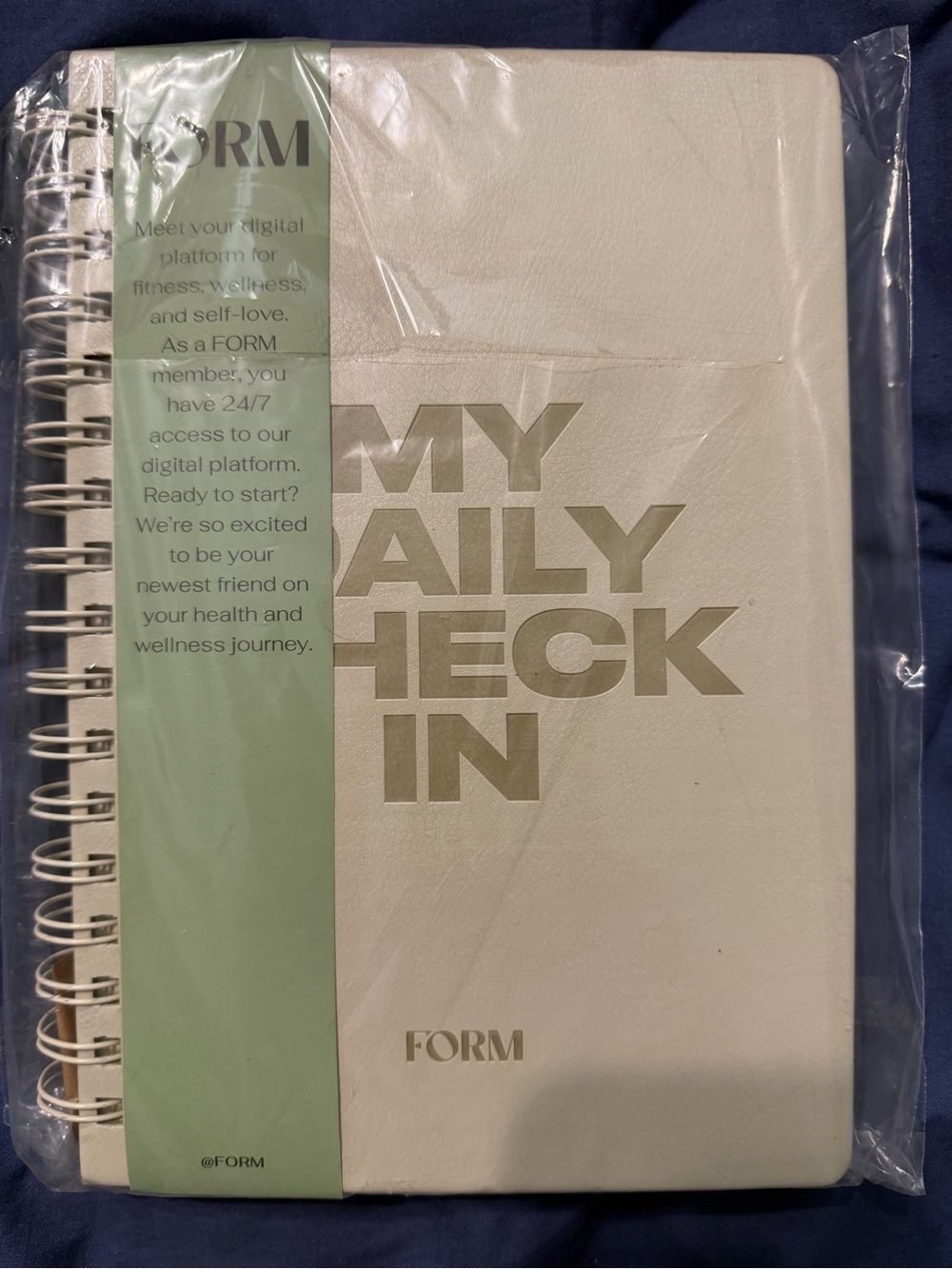 FORM 'My Daily Check In' Spiral Planner - Cream